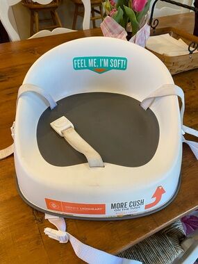 Prince Lionheart Booster Seat Cushion - White & Gray